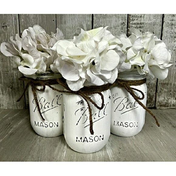 Shabby Chic Mason Jars - Picture 2 of 5